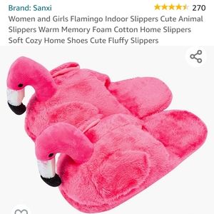 Flamingo slippers hot pink